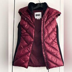 Women’s Burgundy Quilted Puffer Vest